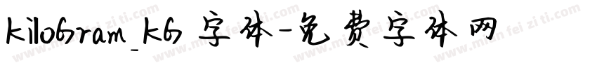KiloGram_KG 字体字体转换